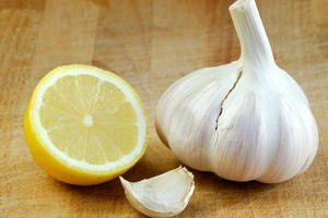treatment of varicose veins with extract of garlic and lemon